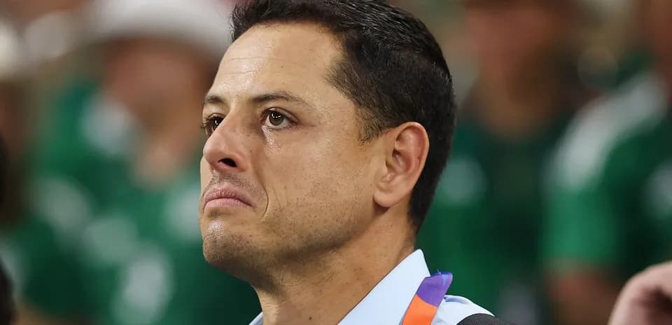 Man with tearful expression during an event
