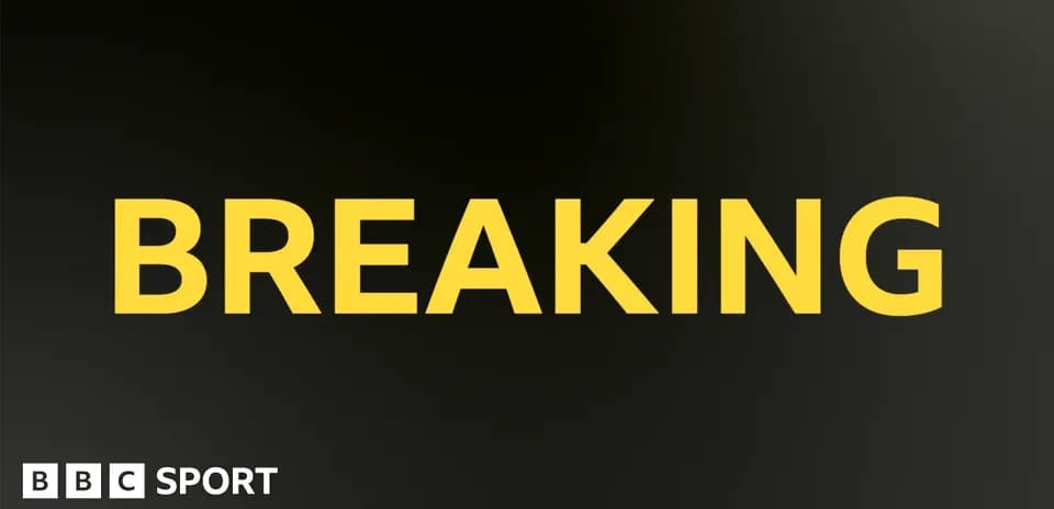 Breaking news announcement on black background