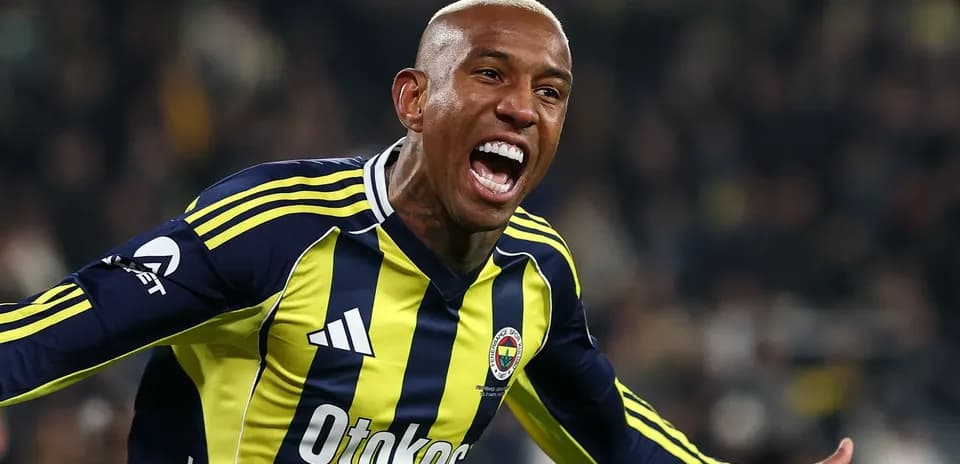 Fenerbahçe player celebrating a goal passionately