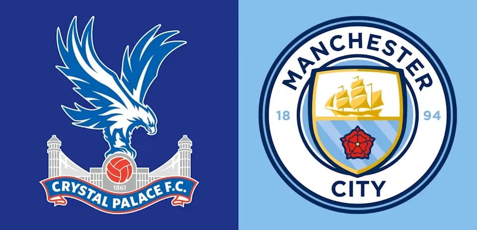 Crystal Palace and Manchester City club logos