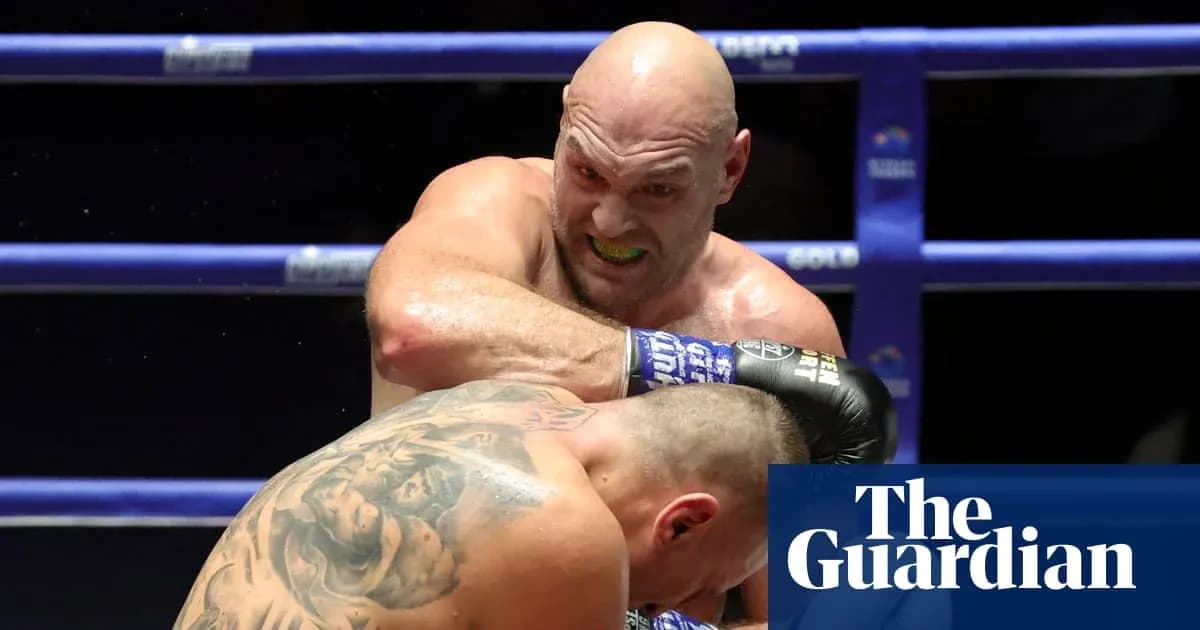 Boxer delivering a punch to opponent in ring