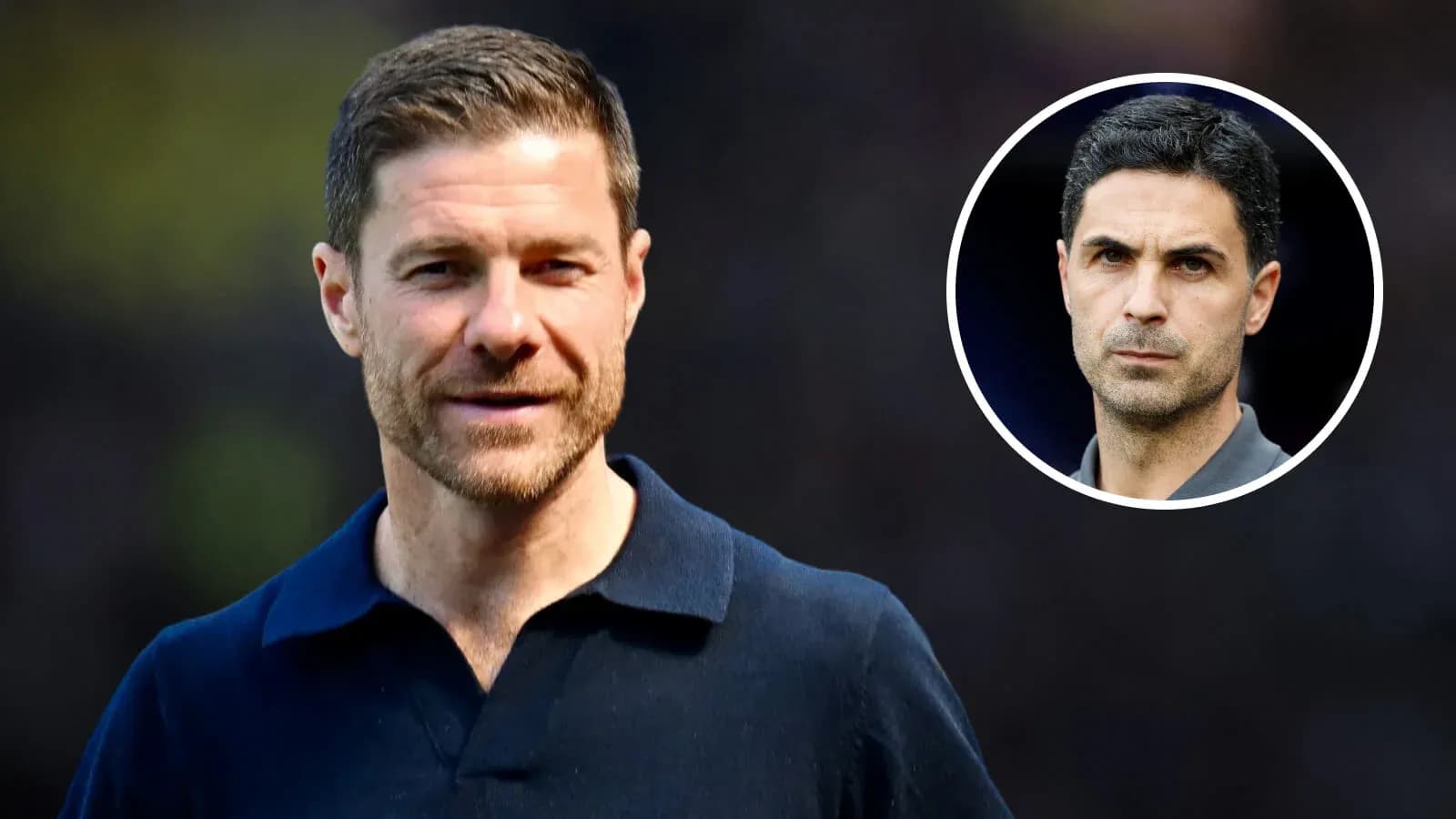 Two football coaches during a match event