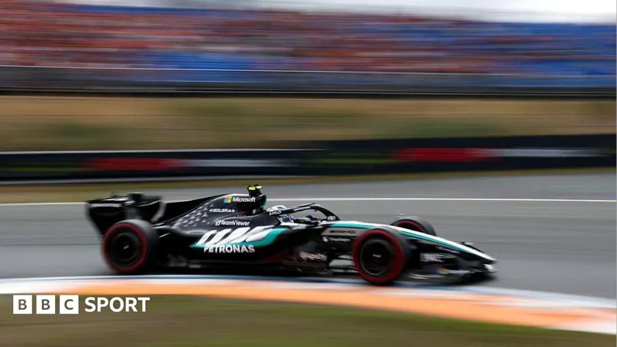 Formula 1 car racing on track during event