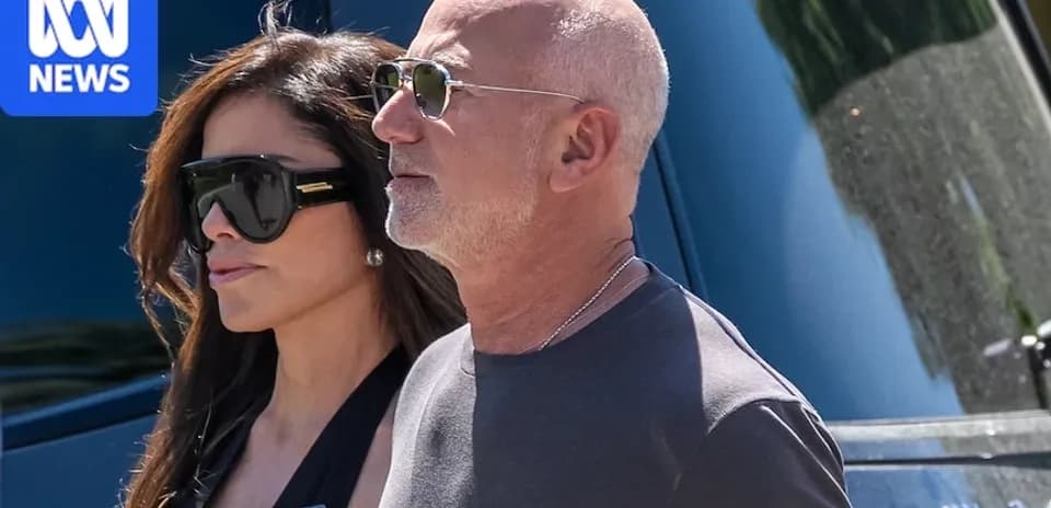 Couple walking together on a sunny day