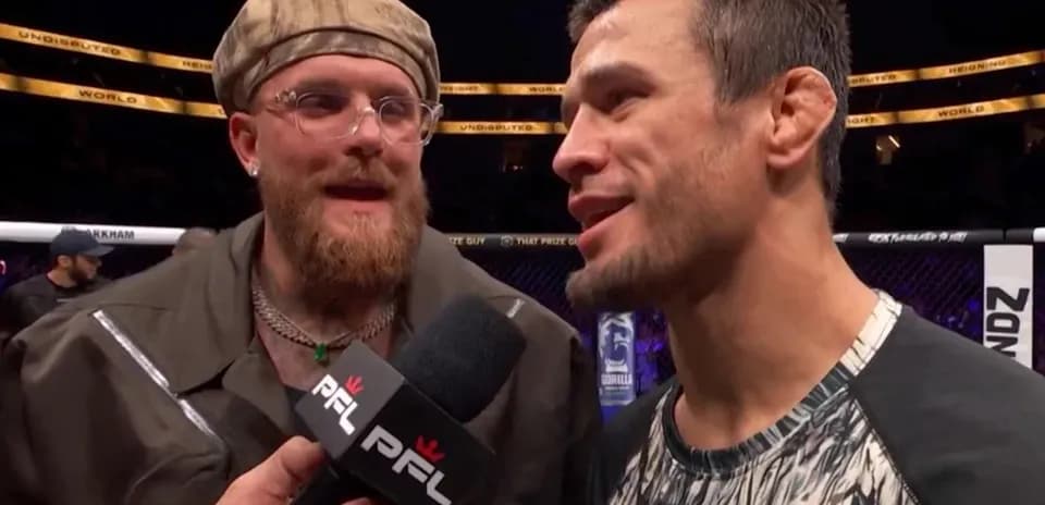 Interviews with two fighters after match