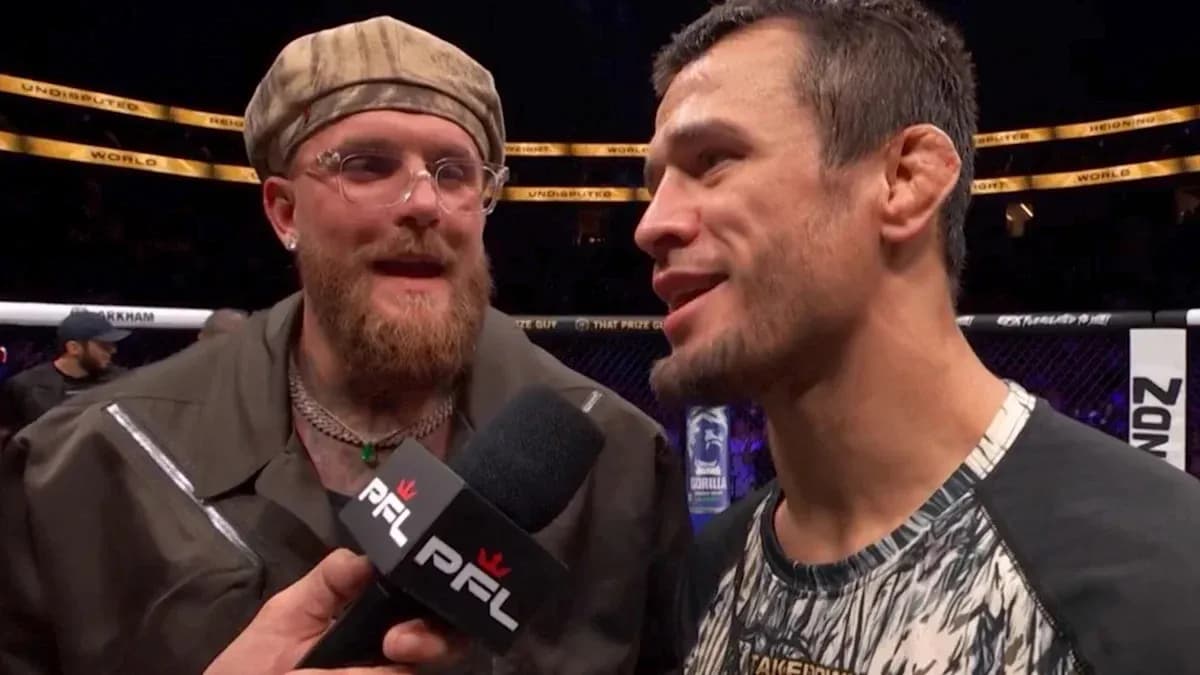 Interviews with two fighters after match