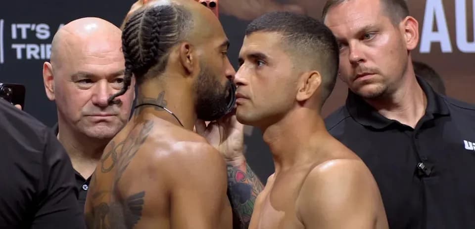Fighters facing off at weigh-in event