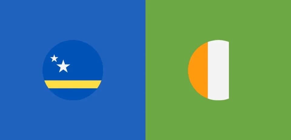 Curaçao and Ivory Coast flags side by side
