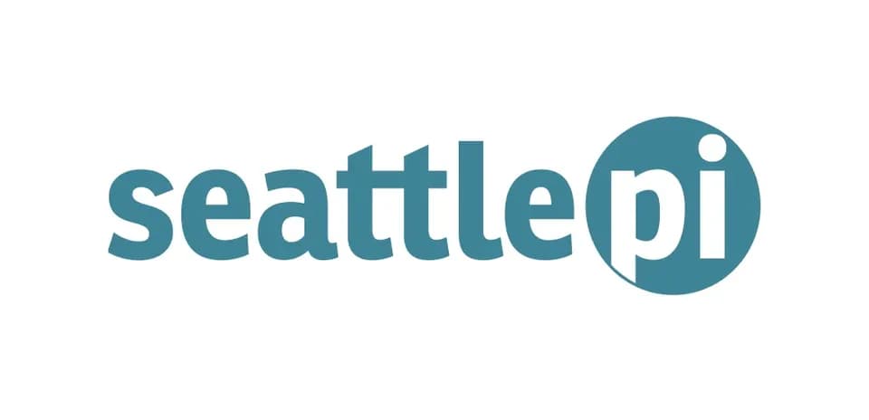 Seattle PI logo in turquoise color