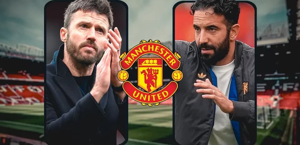 Two coaches at Manchester United's stadium