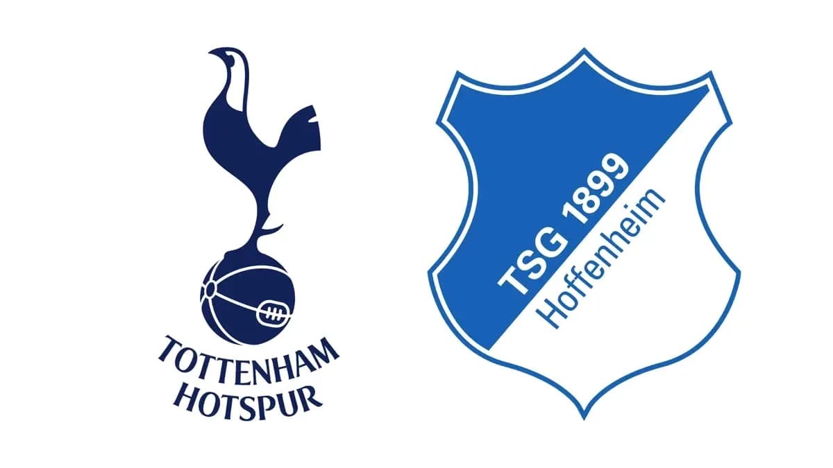 Logos of Tottenham Hotspur and TSG Hoffenheim