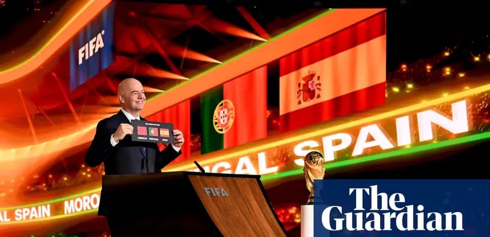 FIFA official announcing World Cup host nations