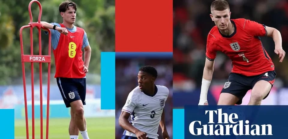 Three England players training and playing on field