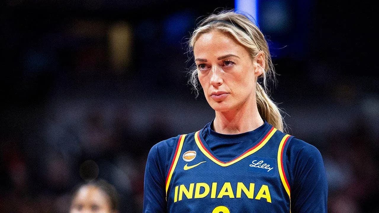 Basketball player wearing Indiana jersey on court