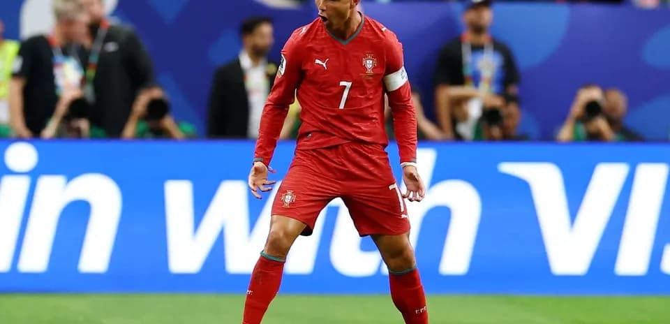 Cristiano Ronaldo celebrating during a match