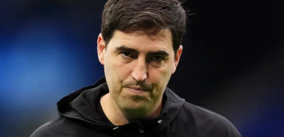 Football manager during a press conference