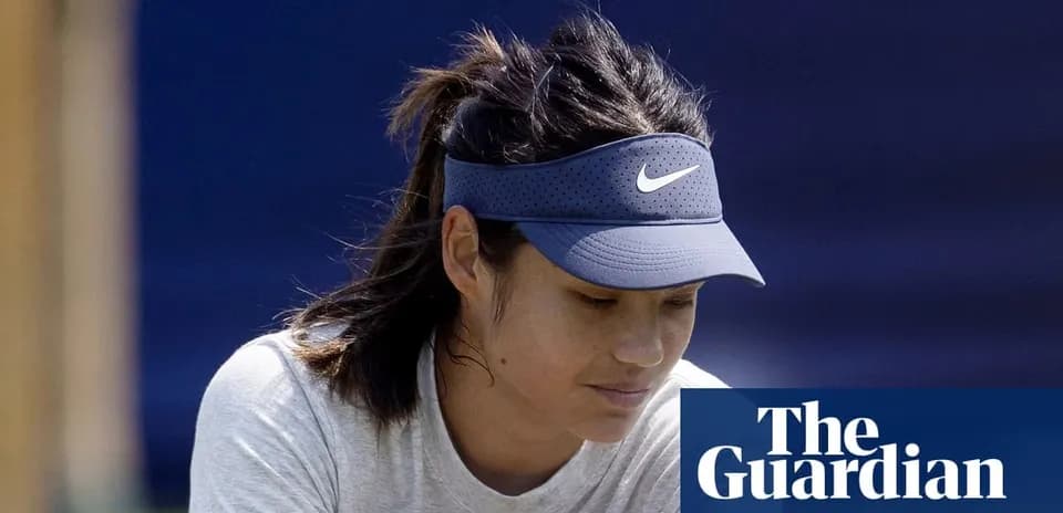 Tennis player wearing visor during training session