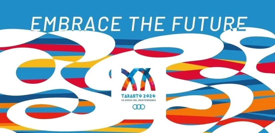 Taranto 2026 Mediterranean Games promotional graphic