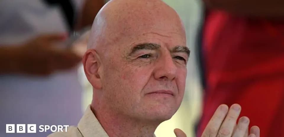 FIFA president Gianni Infantino during event