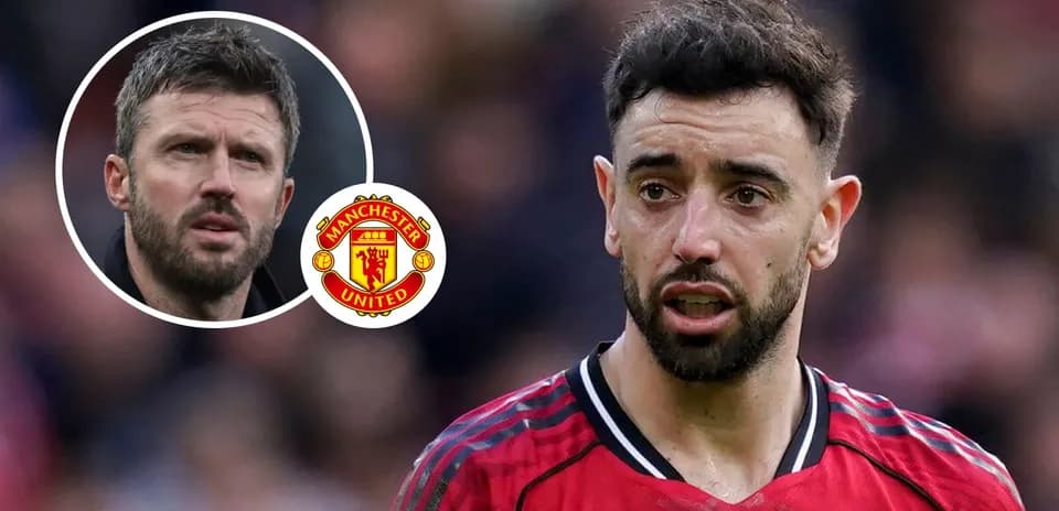 Bruno Fernandes during match with Manchester United logo