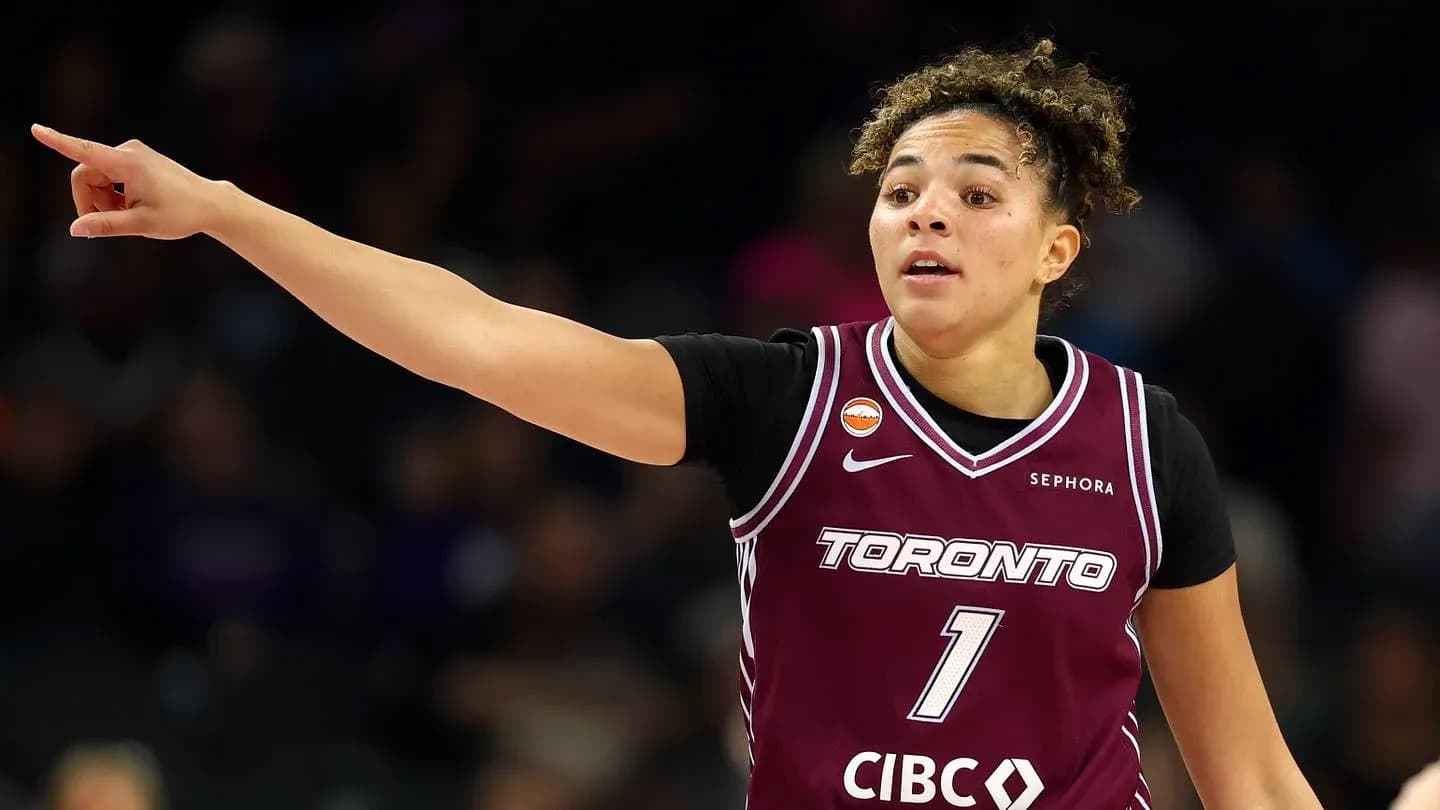 Basketball player gesturing during a game