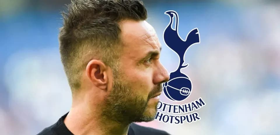 Men's profile with Tottenham Hotspur logo in background