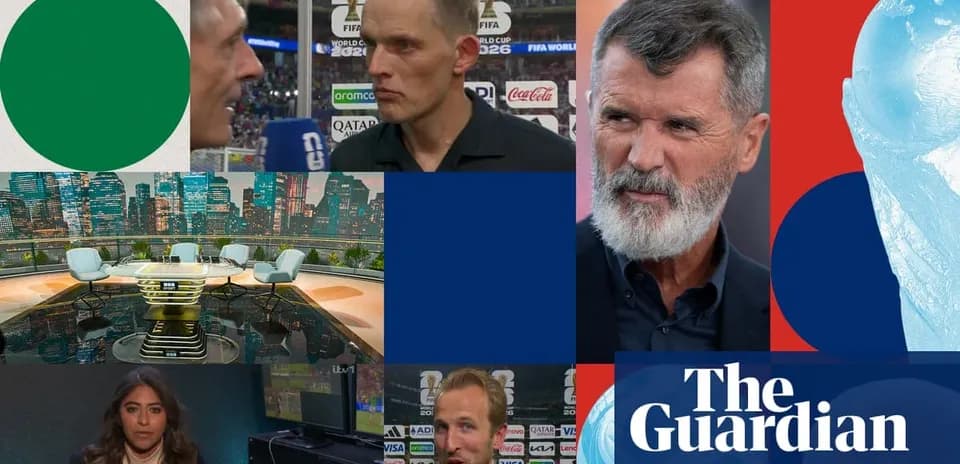 Collage of sports commentary and analysis scenes