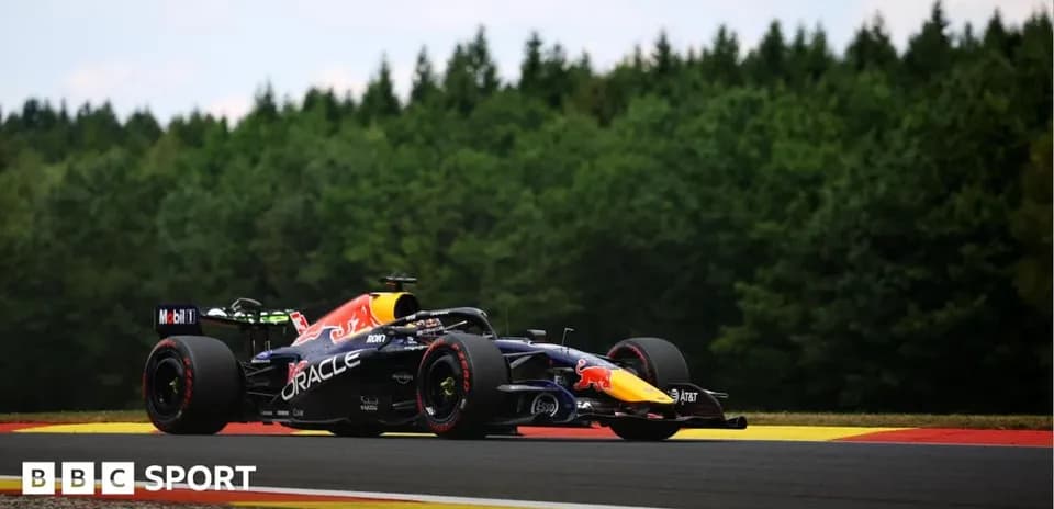 Red Bull Racing car on track during Formula 1 event