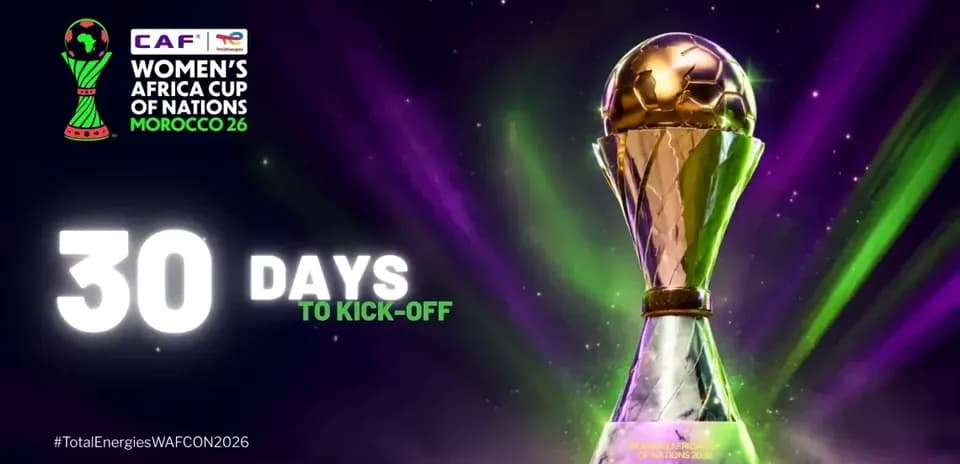 30 days until Women's Africa Cup of Nations kickoff