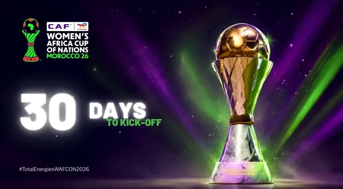 30 days until Women's Africa Cup of Nations kickoff