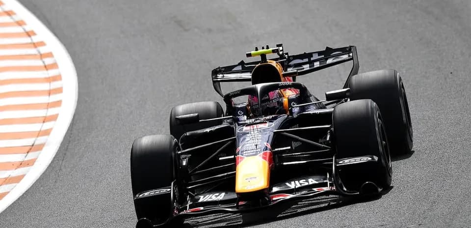 Formula 1 car racing on track during event