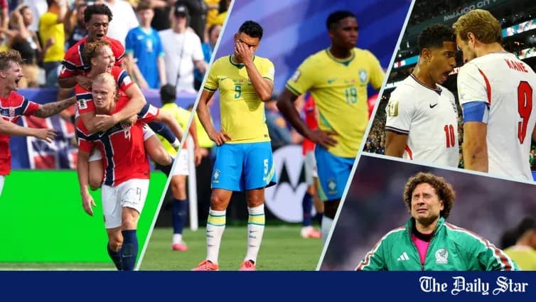 Players celebrating and reacting during football matches