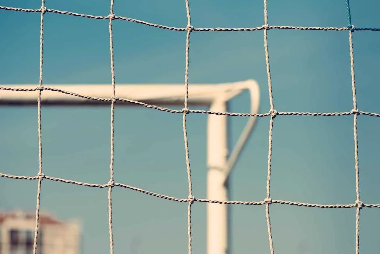 Futbol darvozasining tarmog'i va ramkasi