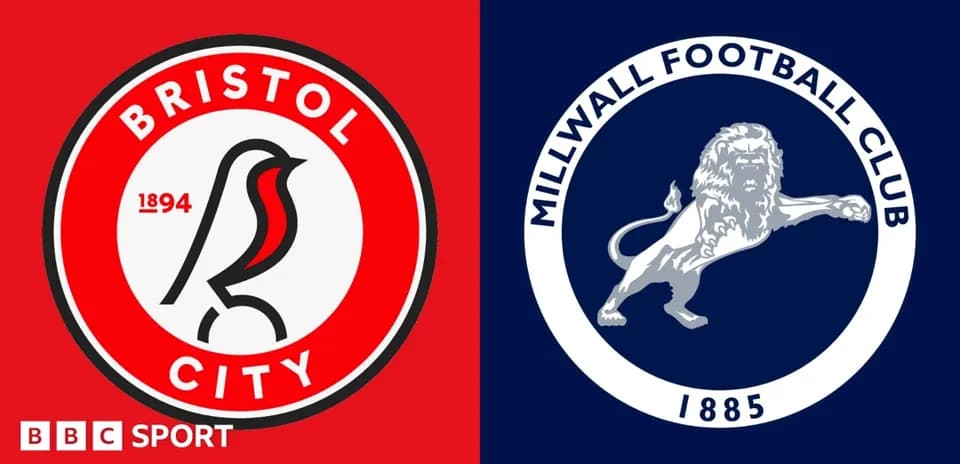 Logos of Bristol City and Millwall Football Club