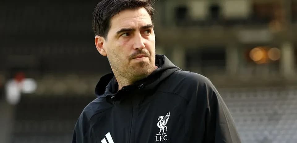 Liverpool coach during training session at stadium