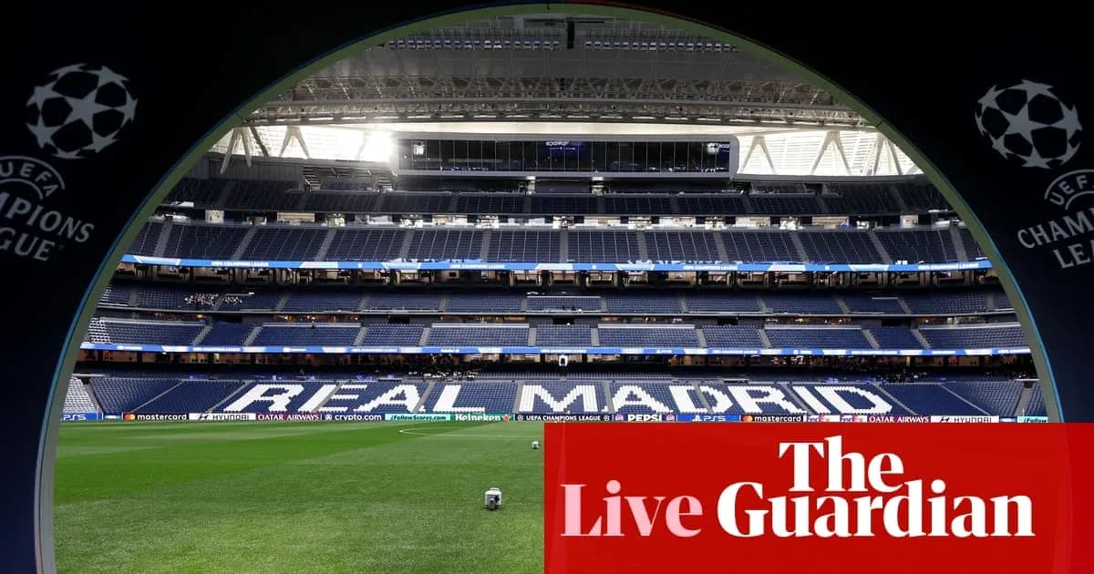 Real Madrid stadium view before UEFA Champions League match Real Madrid stadium view before UEFA Champions League match