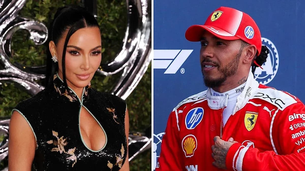 Kim Kardashian and Lewis Hamilton at event Kim Kardashian and Lewis Hamilton at event