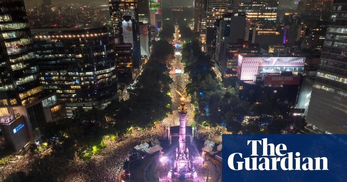 Crowd gathering at night in urban area Crowd gathering at night in urban area