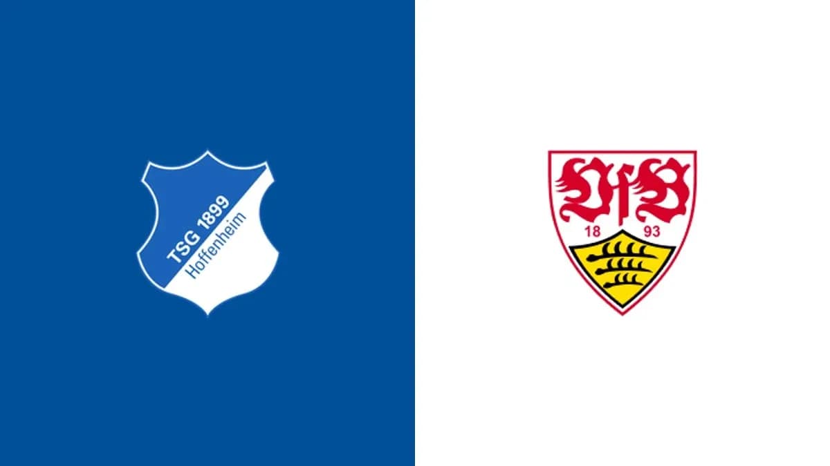 Logos of TSG Hoffenheim and VfB Stuttgart Logos of TSG Hoffenheim and VfB Stuttgart