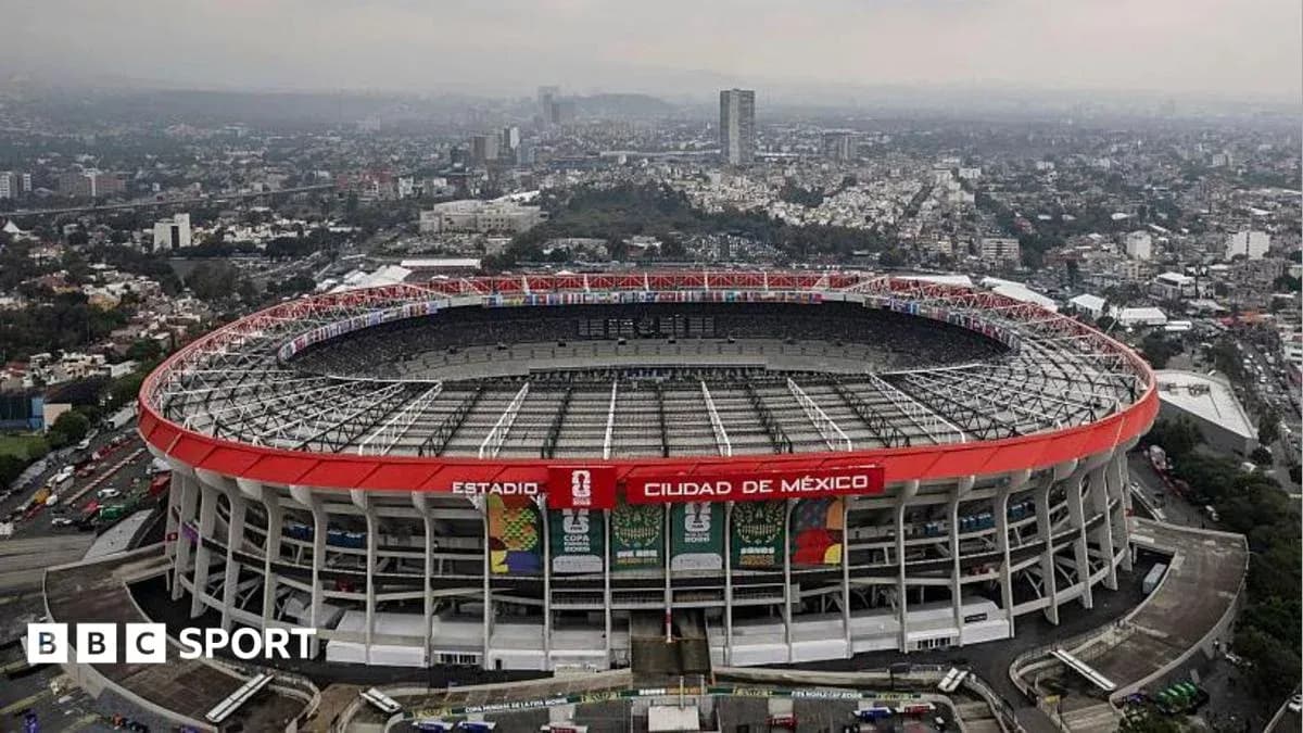 Estadio Ciudad de México from aerial view Estadio Ciudad de México from aerial view