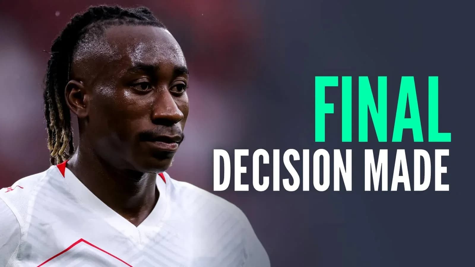 Futbolchining o'yin paytida yaqin planda Futbolchining o'yin paytida yaqin planda