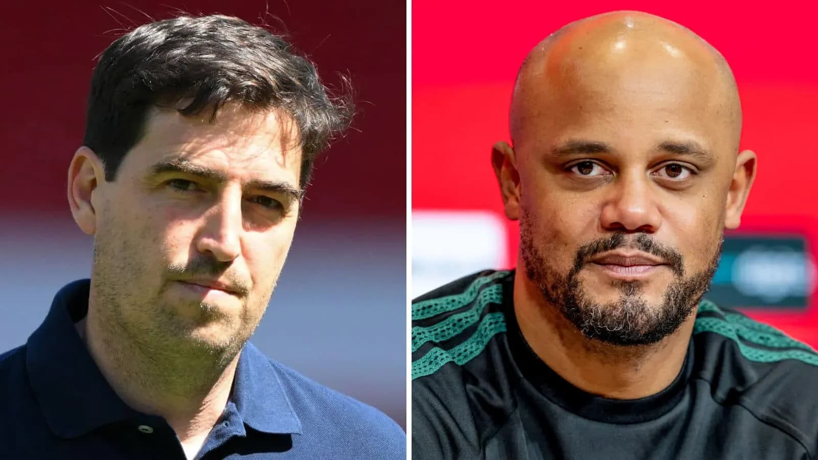 Two football coaches in separate images Two football coaches in separate images