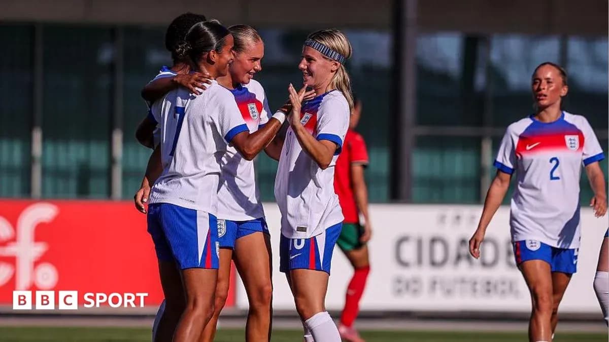 England players celebrating a goal during match England players celebrating a goal during match