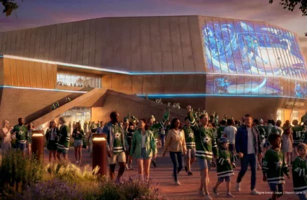 Fans wearing jerseys entering arena before event Fans wearing jerseys entering arena before event