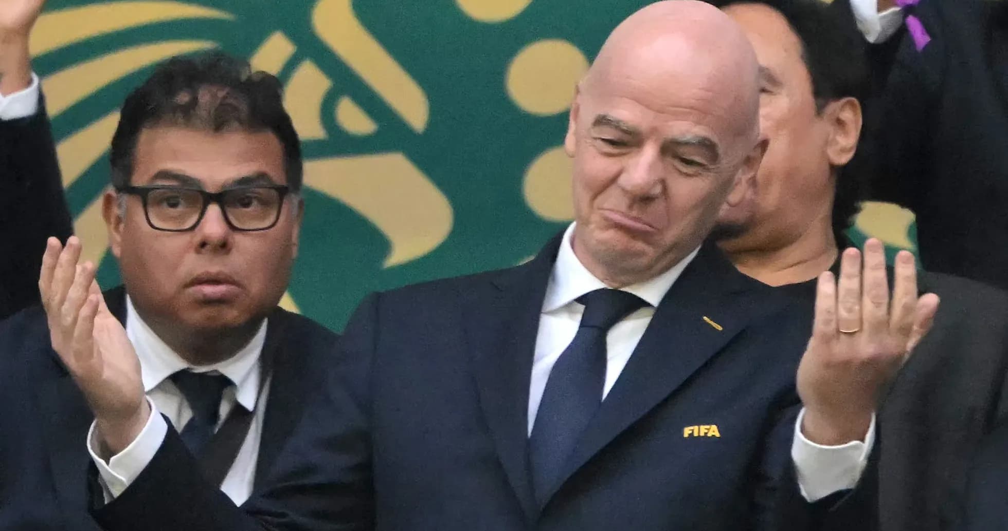 FIFA officials reacting during an event FIFA officials reacting during an event