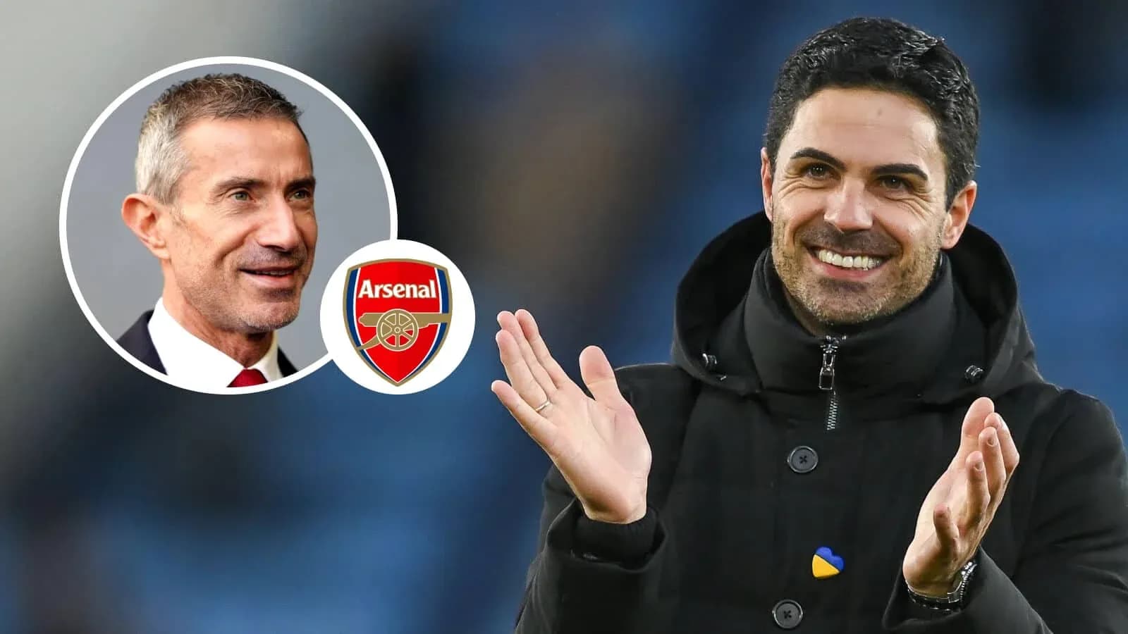 Arsenal manager celebrating during a match Arsenal manager celebrating during a match