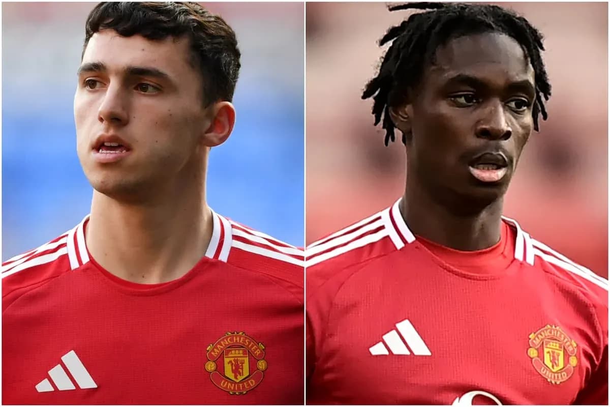 Ikkita Manchester United futbolchisi maydonda turibdi Ikkita Manchester United futbolchisi maydonda turibdi