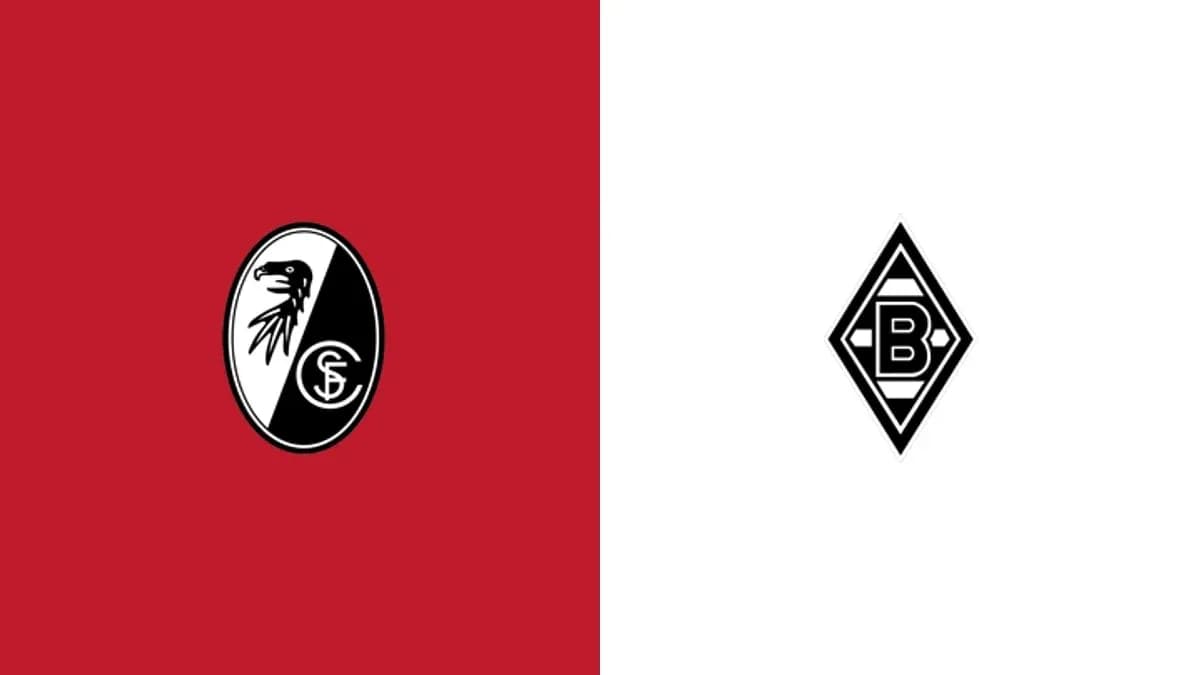 Logos of SC Freiburg and Borussia Mönchengladbach Logos of SC Freiburg and Borussia Mönchengladbach