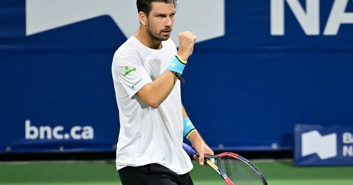 Tennis player celebrating a point during match Tennis player celebrating a point during match