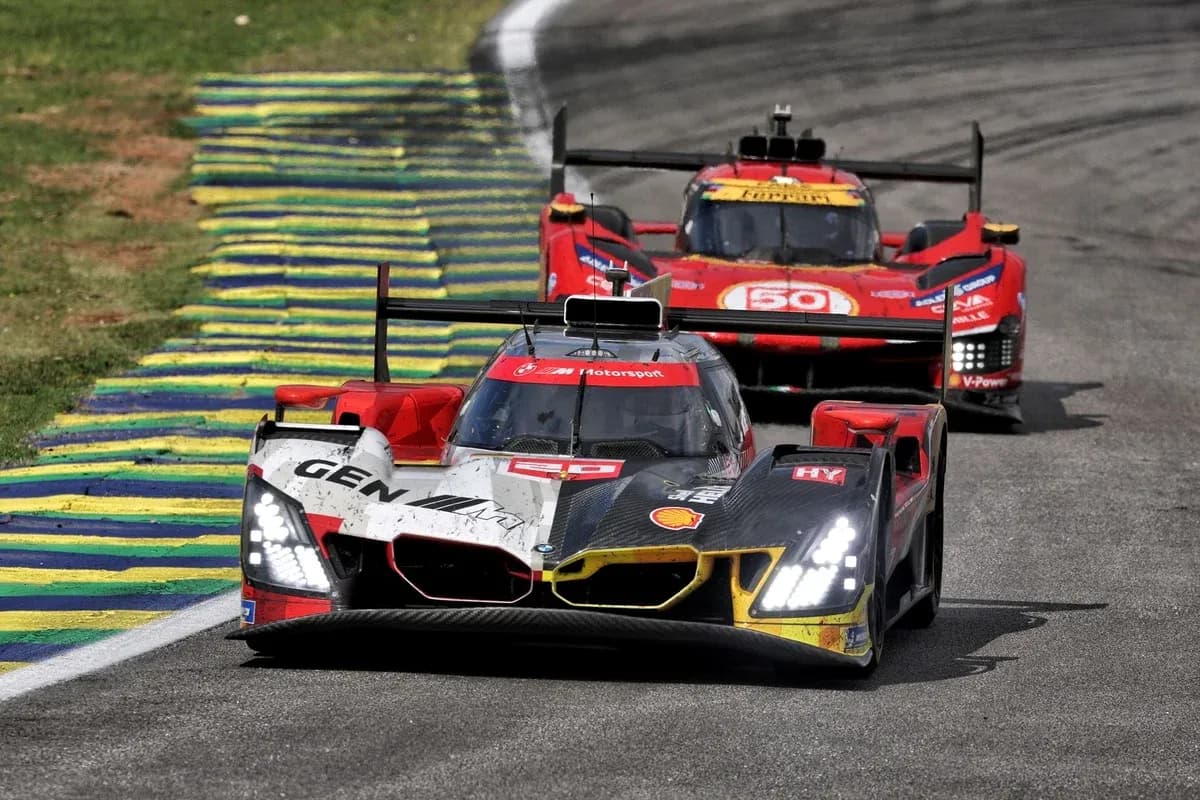 Race cars competing on track during motorsport event Race cars competing on track during motorsport event